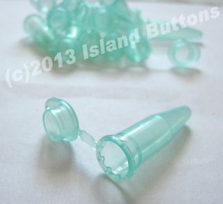 10 Green Geocaching Nano Containers (Plastic Bison Tubes)