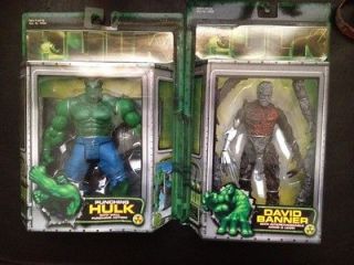 2003 Toy Biz Marvel Movie Hulk David Banner with Punching Hulk