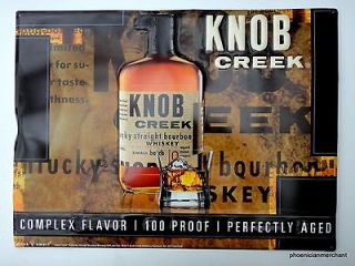Knob Creek Kentucky Straight Bourbon Whiskey Classic Bar Advertising