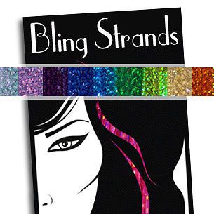 Bling Strands Hair Tinsel Sparkle Highlights~50 Strands PER PACKAGE