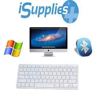 Aluminum Bluetooth Wireless Keyboard for Apple iPad 2/3 Gen Macbook PC