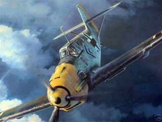  Messerschmitt Me109 Bf109 10 Aces Robert Taylor Signed Aviation Art