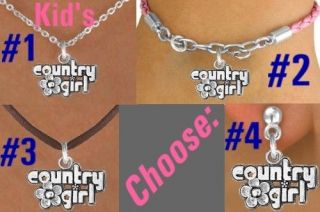 Kids Children Western Horse Cowgirl Rodeo Texas Cowboy Boot Jewelry