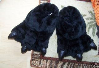 BLACK MONSTER CLAWS/FEET HOUSE SLIPPERS/SHOE 5/6 S Ladies/Adult