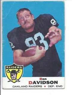 1969 Topps #128 Ben Davidson Card Raiders