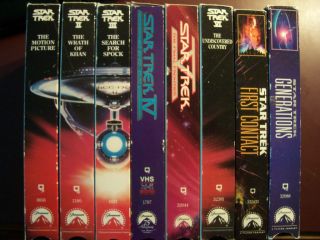 TREK MOTION PICTURE FILMS From Robert Wise MO PIC to GENERATIONS VHS