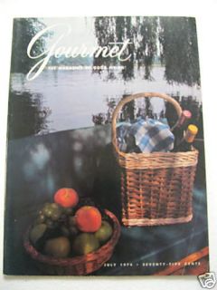 Gourmet Magazine   July 1974   VINTAGE