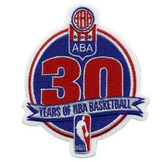 2005 06 NBA 30TH SEASON ABA NBA MERGER YEAR LOGO JERSEY PATCH