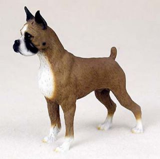 Boxer Hand Painted Dog Figurine Statue