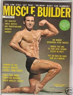 Muscle Builder Bodybuilding Magazine Steve Reeves Interview/ Charles