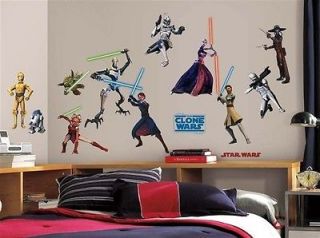 STAR WARS Clone Wars Glow in The Dark Rem Wall Stickers