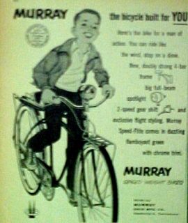 1958 Murray Boys Bicycles,Bikes (SPEED WEIGHT) AD