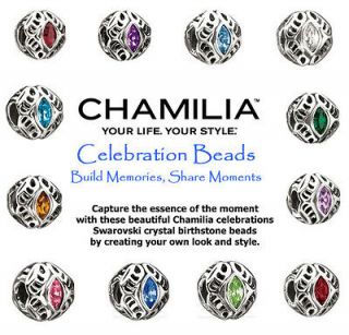 Authentic Chamilia Celebrations Birthstone Beads Choose your month