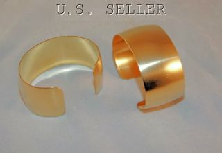 Brass Bracelet Cuff Blanks For Jewelry Making 1.5 Domed Pkg Of 2