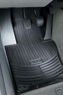 BMW E83 X3 Front Rubber Floor Mats   BLACK (Fits BMW X3)