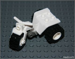 Lego City x1 White Tricycle Motor Bike ★ Police Chopper Boy Man
