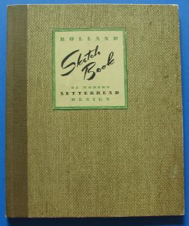 Rolland Sketch Book of Modern Letterhead Design 1930s salemans
