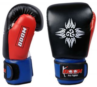 Boom Pro Kids Junior Leather Boxing Gloves,Punch Bag Gloves,MMA