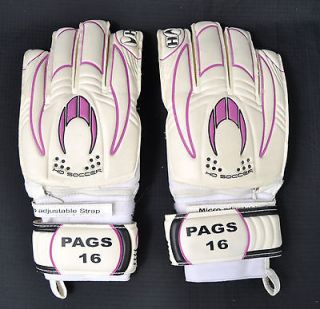 HO Soccer Protek White Purple Goalkeeper Gloves 9.5