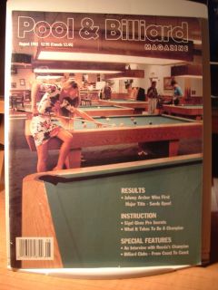 Pool & Billiard Magazine   August 1991 Johnny Archer wins first major