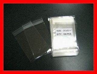 x3 3/4 Clear Resealable Cello / Poly / BOPP Bags for 2x3 item