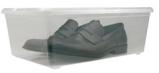 / Stacking Shoe Boxes Shoe Storages Organize Bins MCB S Clear