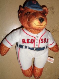 BEANSVILLE BUDDIES Boston Red Sox MLB Baseball BEAR NT Bean Bag Plush