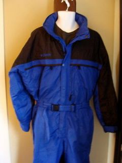 COLUMBIA ONE PIECE SKI BOARD SNOW SUIT SNOWMOBILE MENS XL EX COND+