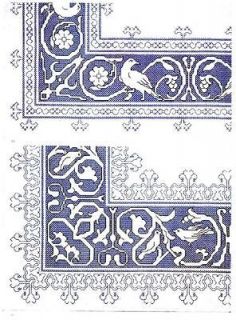 Italian Cross Stitch hand Embroidery tablecloth patterns cd