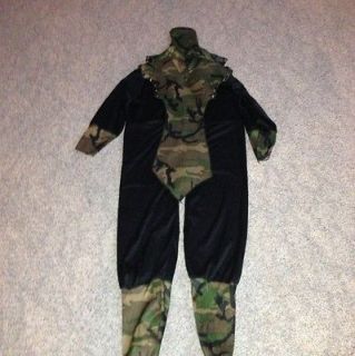 Camouflage Ninja Warrior Costume Size Child Large, Boys Girls, Camo