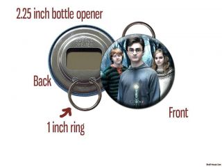 HARRY POTTER kids Deathly Hallows Bottle Opener / Keychain