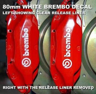 Brembo Caliper Decal 4 Piston Stickers 2sets 4pc 4 x 1 100mm x 23mm