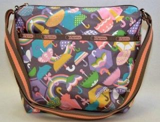 New LeSportsac Brolly Pastel Small Cleo Crossbody Bag Handbag Purse