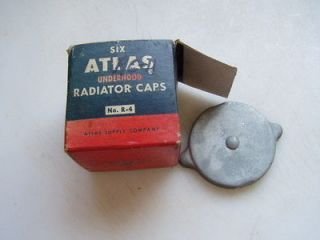 Vintage ATLAS underhood radiator cap R 4 NOS