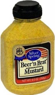 Silver Spring Beern Brat HORSERADISH Mustard 9.5oz (Really Intense
