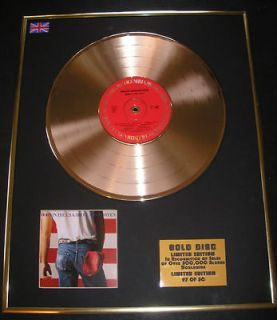BRUCE SPRINGSTEEN CD GOLD DISC RECORD Born In The USA Limited Edition