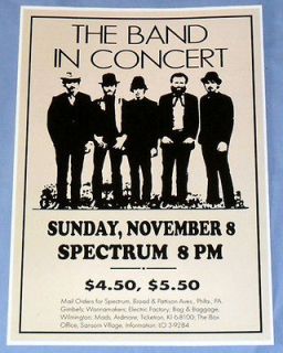 The Band Concert Poster   The Spectrum   Philadelphia 1970   Stage