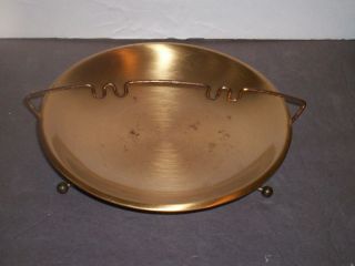 VINTAGE DUK IT BUFFALO NY ASHTRAY FOOTED BRASS