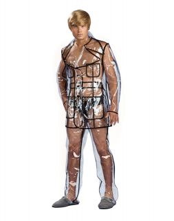 Bruno Movie Ali G Das Clear Vinyl Suit Dress Up Halloween Adult
