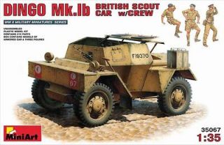 MiniArt 1/35 35067 WWII British Scout Car Dingo MK. 1b Plastic Model