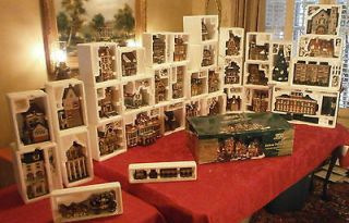 Village Christmas in the City series HUGE LOT Houses Accessories