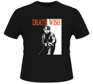 Charles Bronson Death Wish Retro Movie Black T Shirt