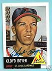 Cloyd Boyer Autographed 1991 53 Topps Archives Card JSA Stamp