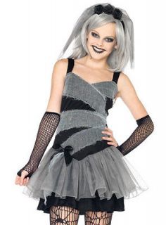 Teen Tween Junior Girls Corpse Zombie Bride Halloween Costume