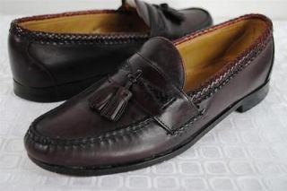 ALLEN EDMONDS Maxfield Brown Leather Tassel Loafers Dress Shoes 13A