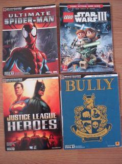 Bradygames Bully Spiderman Justice League + Prima Lego Star Wars 3