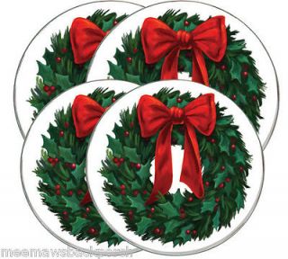 Holly Berry Wreath ROUND Electric STOVE Eye Cook TOP BURNER COVER