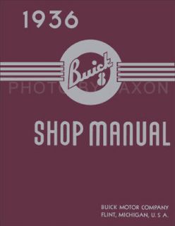 1936 Buick Shop Manual 36 Century Limited Roadmaster Special Service