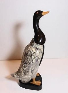 Unique Duck   Vintage Shoe Shine Brush Cleaner and Holder Made England