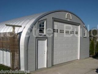 Duro Steel 30x30x15 Metal Arch Building Kits DiRECT Prefab Garage Shed